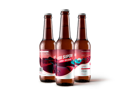 Cerveza 88 Super art arte beer branding beer label beer packaging brew cerveza artesana craft beer design dirección de arte diseño diseño gráfico illustration label design