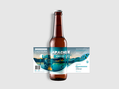 APACHE. Branding and packaging design apache beer branding design graphic design illustration label labeling logo packaging
