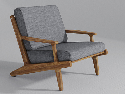 Lounge Chair 3d cgi chair