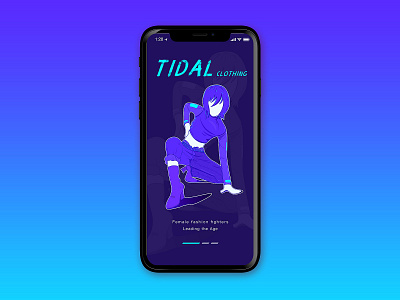 TIDAL CLOTHING design 插图 插画