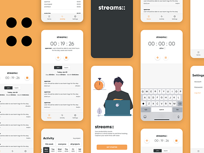 Streams adobe xd mobile mobile app mobile design prototype ui ui design ui ux ux ux design wireframing