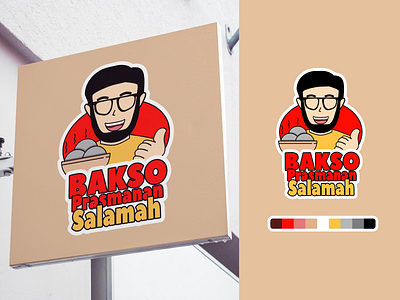 Bakso Prasmanan Salamah Logo Design branding food logo logo logodesign