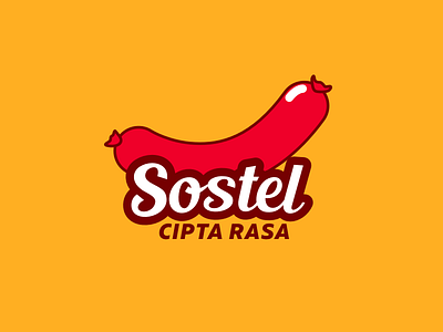 Logo Design for Sostel Cipta Rasa branding food logo logo logodesign sausage sausage logo sosis