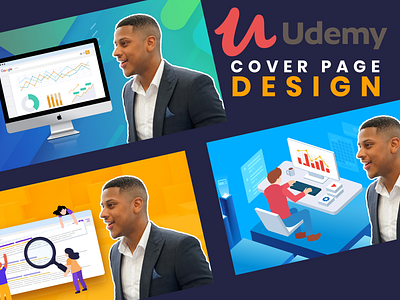 Udemy Cover Page Design cover art cover design cover page mock presentation design seo udemy