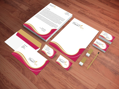 Cloud7Spa Branding branding businesscarddesign coverletter letterhead logo logodesign
