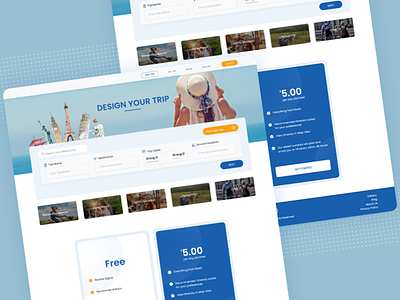 Itinease Trip Planner UI/UX Design itinease landing page tripplan tripplanning ui ux webdesign webmockups website