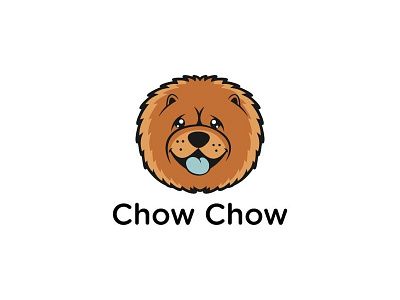 Chow Chow Dog animal logo chow chow cute logo icon logo logo design