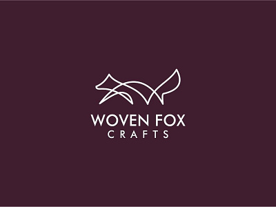 Woven Fox Logo animal logo design fox geometric logo icon icon logo logo design