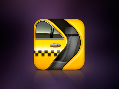 Taxi app icon app icon