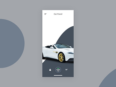 Daily UI #034 car panel daily challange design