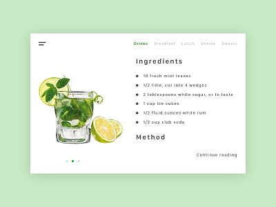 Daily UI #040 app daily challange daily ui 039 design flat recipe ui ux web