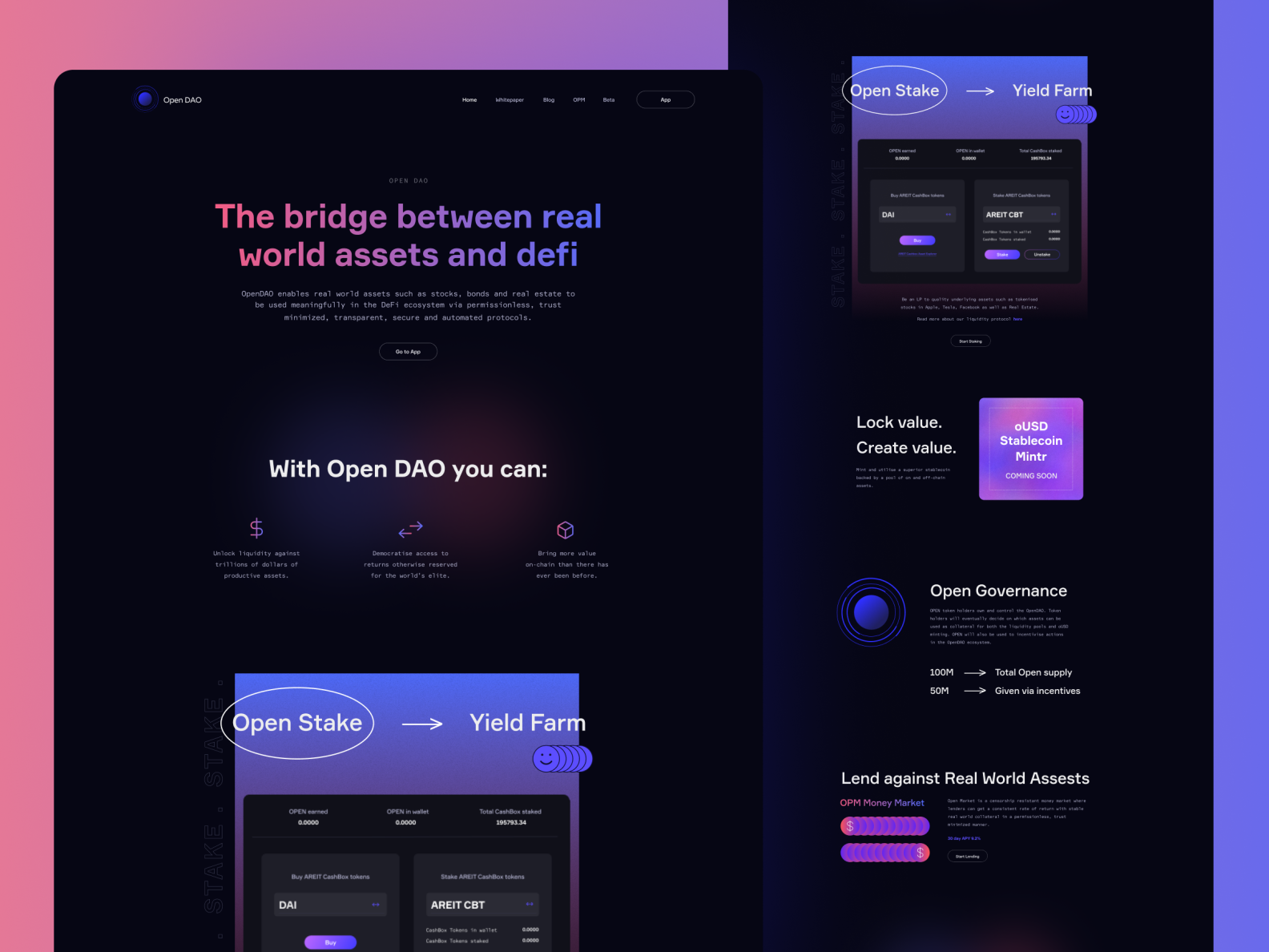 OPEN DAO by Alisha on Dribbble