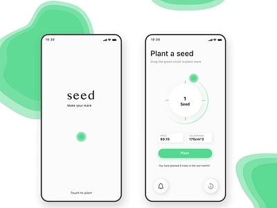 Plant a seed app app design design earthday ecofriendly environment environment green green ios 10 iphone iphone app minimal plant sydney ui deisgn ux ui ux design