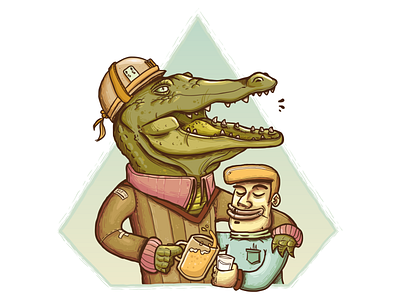 Croc Beer Friends