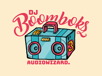 DJ Boombox branding design illustration illustrator logo vector