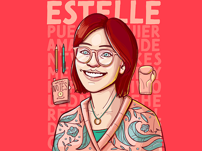 Estelle Vector Portrait character design illustration illustrations illustrator portrait portrait art portrait design portrait illustration vector