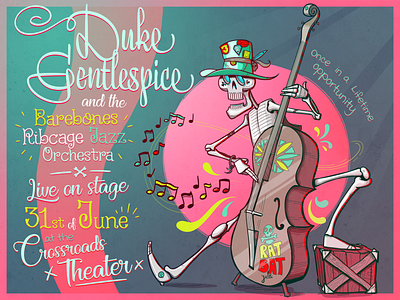 Duke Gentlespice Poster band poster design illustration illustrator poster poster art poster design vector