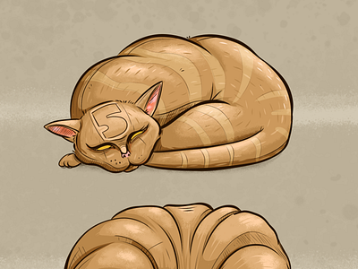 Cat Croissant cat character characterdesign croissant design illustration illustrations illustrator photoshop texture vector