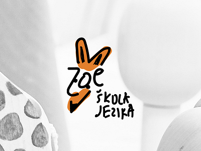 Language School for Children - Zoe illustration logo logo animal