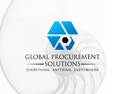 Global Procurement Solution clean logo fibonacci geomatrical global industrial modernlogo procurement simple logo solution sophisticated logo