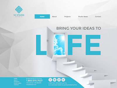 52 Stairs website concept website design wixiweb wordpress design