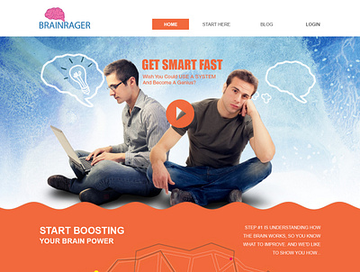 Brainrager website concept website design wixiweb wordpress design