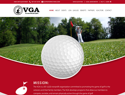 VGA Golf golf sports website concept website design wixiweb wordpress desig