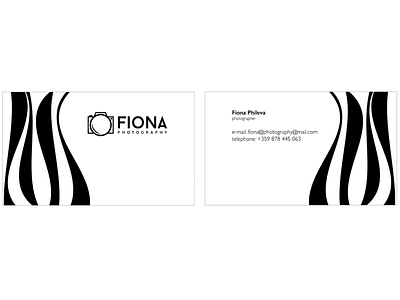 Businesscard Photographer black white branding busines card design graphic graphic design minimalism minimalist design text design