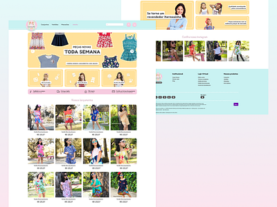 Xarmosinha - Desktop brasil clothing e commerce ecommerce kids kids clothing webdesign