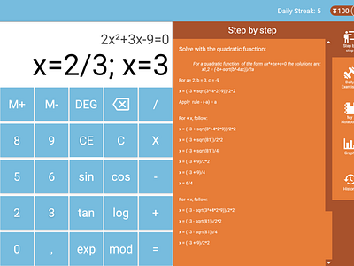 Daily UI #004 - Calculator dailyui ui webapp webdesign