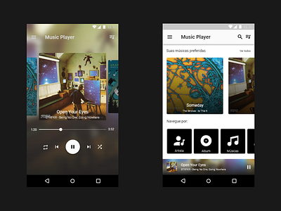 Daily UI #009 - Music Player android app dailyui music app ui
