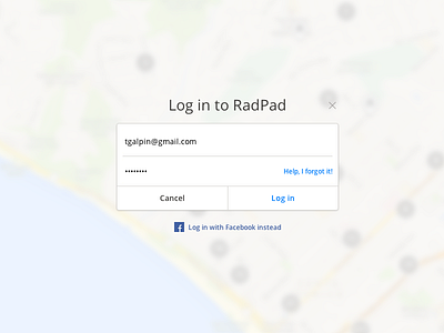 RadPad Log in