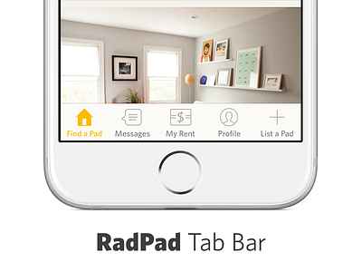 RadPad v3.1 ios radpad tab bar