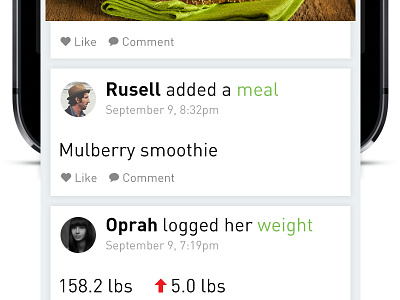 Activity activity app apple feed food habit ios iphone log nagendra status weight