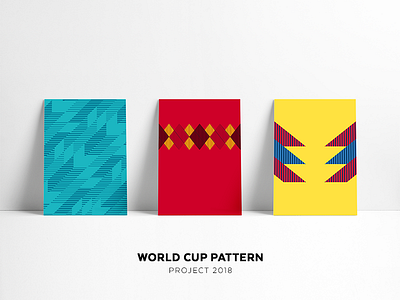 World Cup Patterns art colour design football illustration minimilist pattern retro russia soccer vector world cup