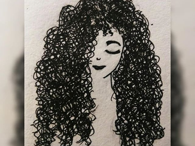 curls charachter design design doodleart sketch