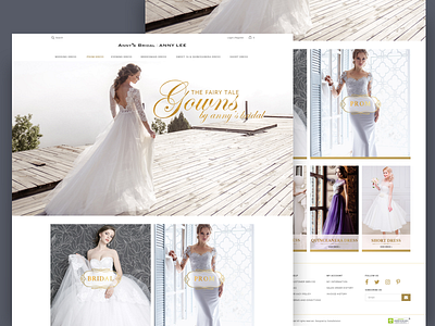 Annysbridal website ui user inteface ux web design website