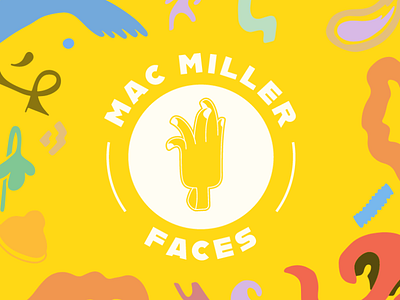 Logo Design of Mac Miller's Faces colors design illustration logo mac macmiller miller poster typography vector