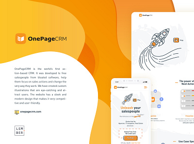 OnePageCRM design flat illustration illustrator minimal ui ux vector web website