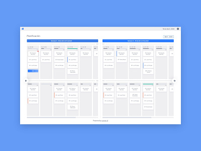 Weekly Planner / Medical Web APP admin app planner schedule