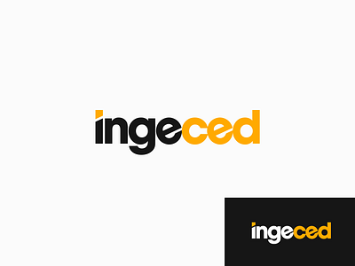 Logo Ingeced brand branding construction design graphic design logo logotype typography vector