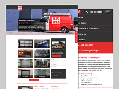 Redesign Bleyenberg Deurservice clean iwink mobile responsive site webdesign website