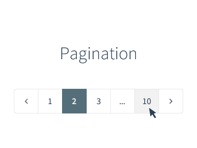 Pagination inspiration page pager pagination