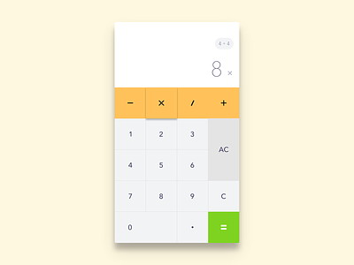 #004 - Calculator 004 calculator daily math numbers ui