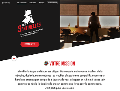 Les Sentinelles | Escape Game branding design icon ui ux web website