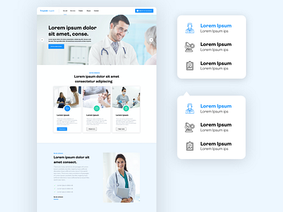 Medical landing page