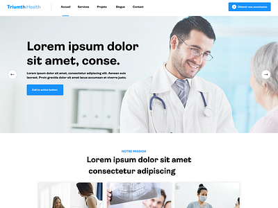 Medical landing page