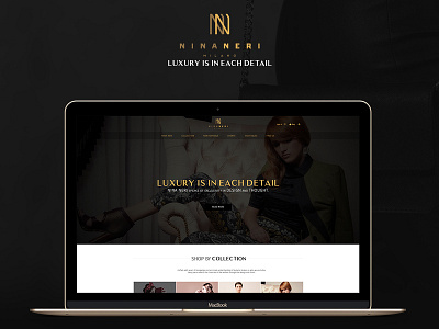 Nina Neri Online shop (landing page) art direction uiux web design