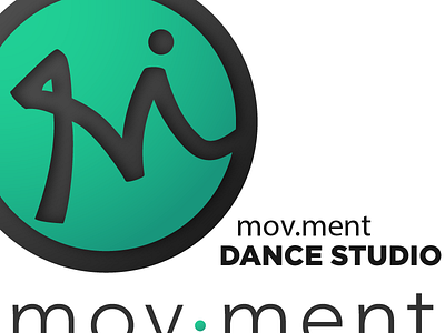 MOV.MENT Logo design branding dancers logo design m logo minimal movement