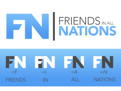 FN Logo fn fn logo friends logo logo design logo design branding modern logo
